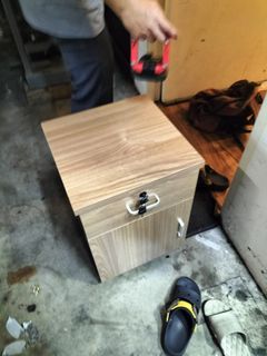 1 drawer 1 door / 3 Drawers Pedestal . Wooden Pedestal with roller Movable pedestal. cabinet one drawer one door three drawers combine photo