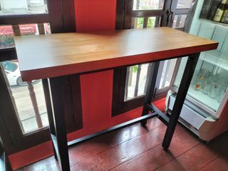 Bar001 Solid wood high bar chair table various types Chair Cafe Restaurant Pub Canteen Kitchen Island counter photo
