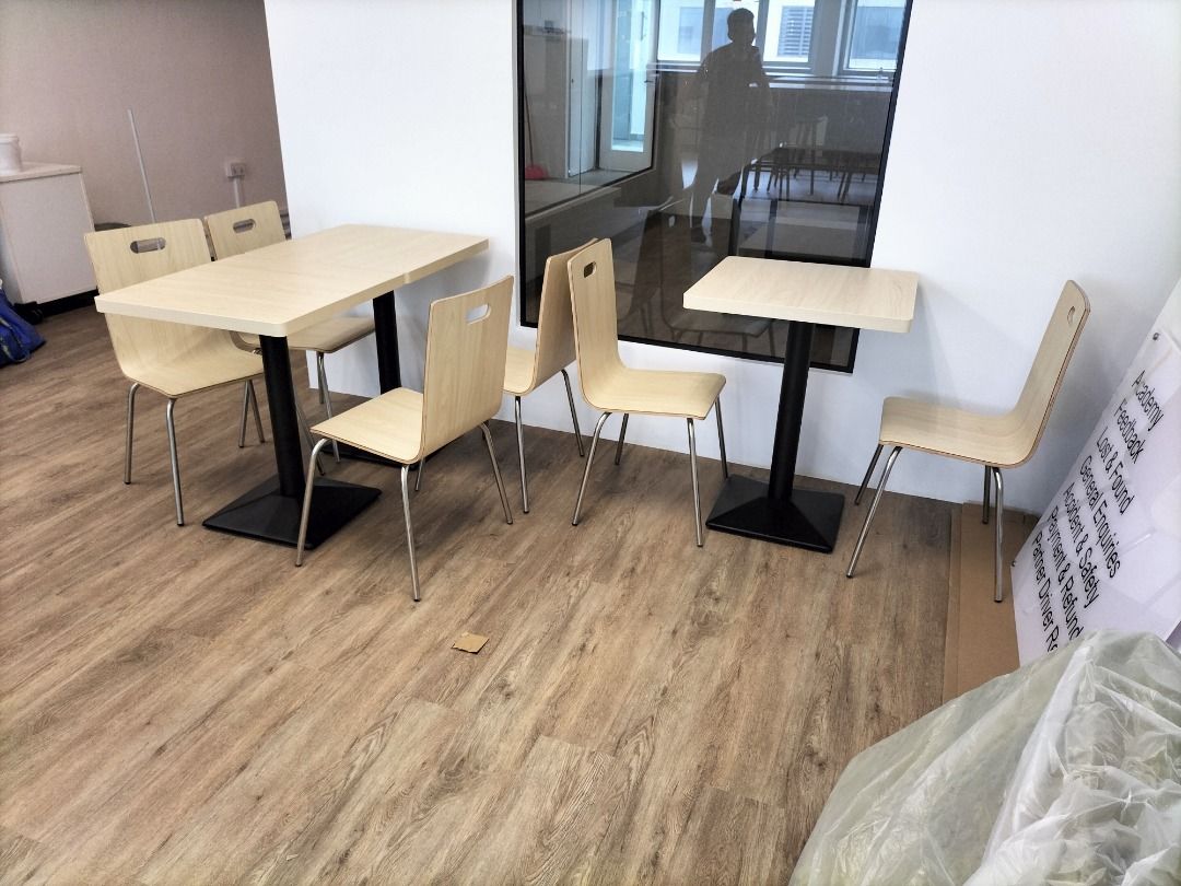 TSDT 00U, TSDT 00V Dining table chair set, home, restaurant, cafe, furniture photo (Category: Tables & Sets) located in Singapore. Submitted by bestdealglobal (Listing ID 1459390760, Image 2). Description: * We are the reliable furniture supplier for MOE, MOM, MOF,MINDEF, MHA, MCI, National Gallery Singapore, Government and Private Schools (Singapore Poly, Ngee Ann Poly, NYP, ITE etc) , Singapore Police Force etc. * We have also supplied office/r