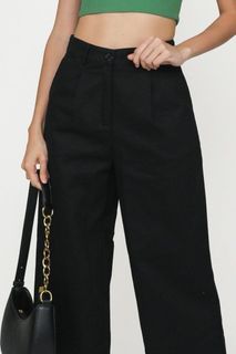 TTR Black High Waist Pants