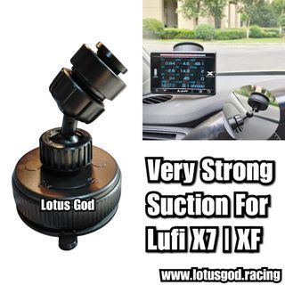 🤩 ! Strong Upgraded Twist Lock Suction Cup Window Glass Mirror Bracket Mount For Lufi X7 / XF OBD2 Gauges #Lotusgod Lotus God ⚡ Plastic 739 ✴️