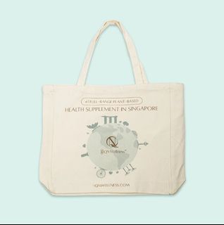 Canvas Tote Bag [Green/Purple/Pink]