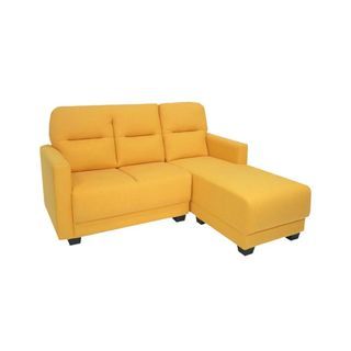 Fabric / Faux Leather L shape Sofa