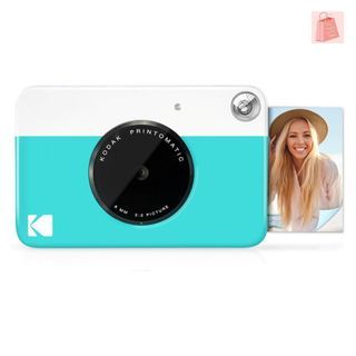 KODAK Printomatic Full-Color Instant Print Digital Camera - Colorful Photos On Zink 2x3" Sticky-Back Photo Paper - 5MP, Portable, Creative Fun Gift for Birthday, Christmas, Holiday - Blue