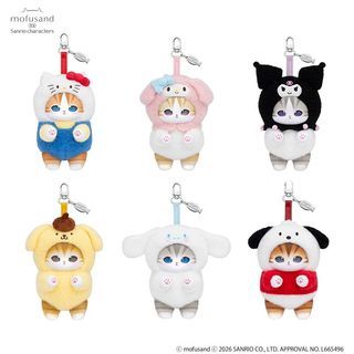 Mofusand Sanrio Kiramekko - Hello Kitty, Pocchaco & Kuromi