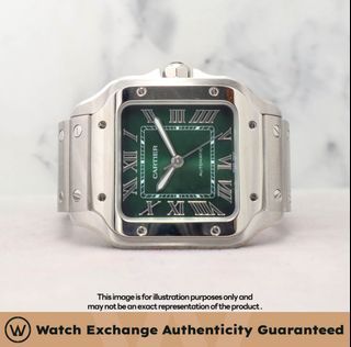 New Cartier Santos Medium Bracelet WSSA0061 Green Dial Z28321 Sep 2026