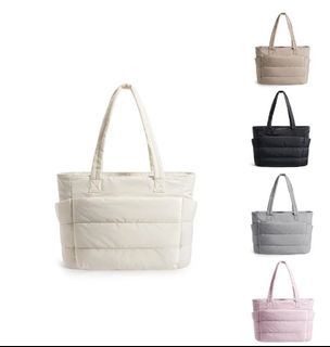 Tote Bag for Women,Travel Bag Lightweight Puffy Tote with Compartments Shoulder Bag Handbag for Travel, Work, Gym