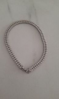 Vintage Sterling Silver Crystal Bracelet