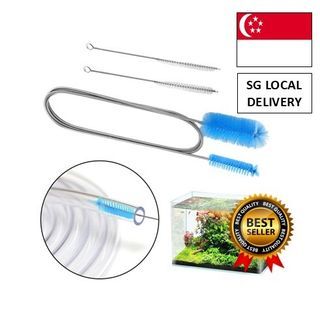[FREE 🚚] 3Pcs/Set Multipurpose Brush Set - Soft Nylon Bristles, Stainless-Steel, for Home and Aquarium