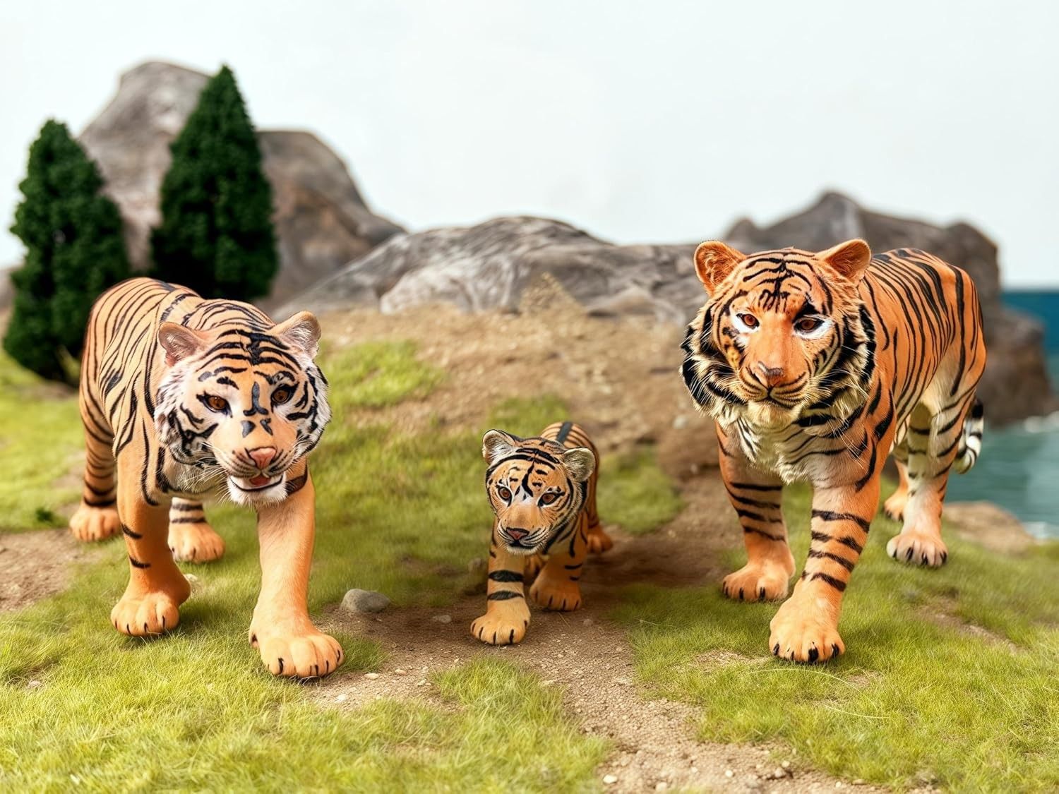 Gemini& Genius Realistic Animal Figurines with Cub, Safari Animals Family Playset Figures, Educational Wildlife World Models, Cake Toppers Christmas Birthday Gift for Kids (Giraffes Family Set) (Category: Toy Figures) located in Singapore. Submitted by sg.auntiedeal (Listing ID 1459763549, Image 3). Description: 【Realistic Emulational Details】This safari animal figures set was made by hand painted with high realistically detailed appearance, cute