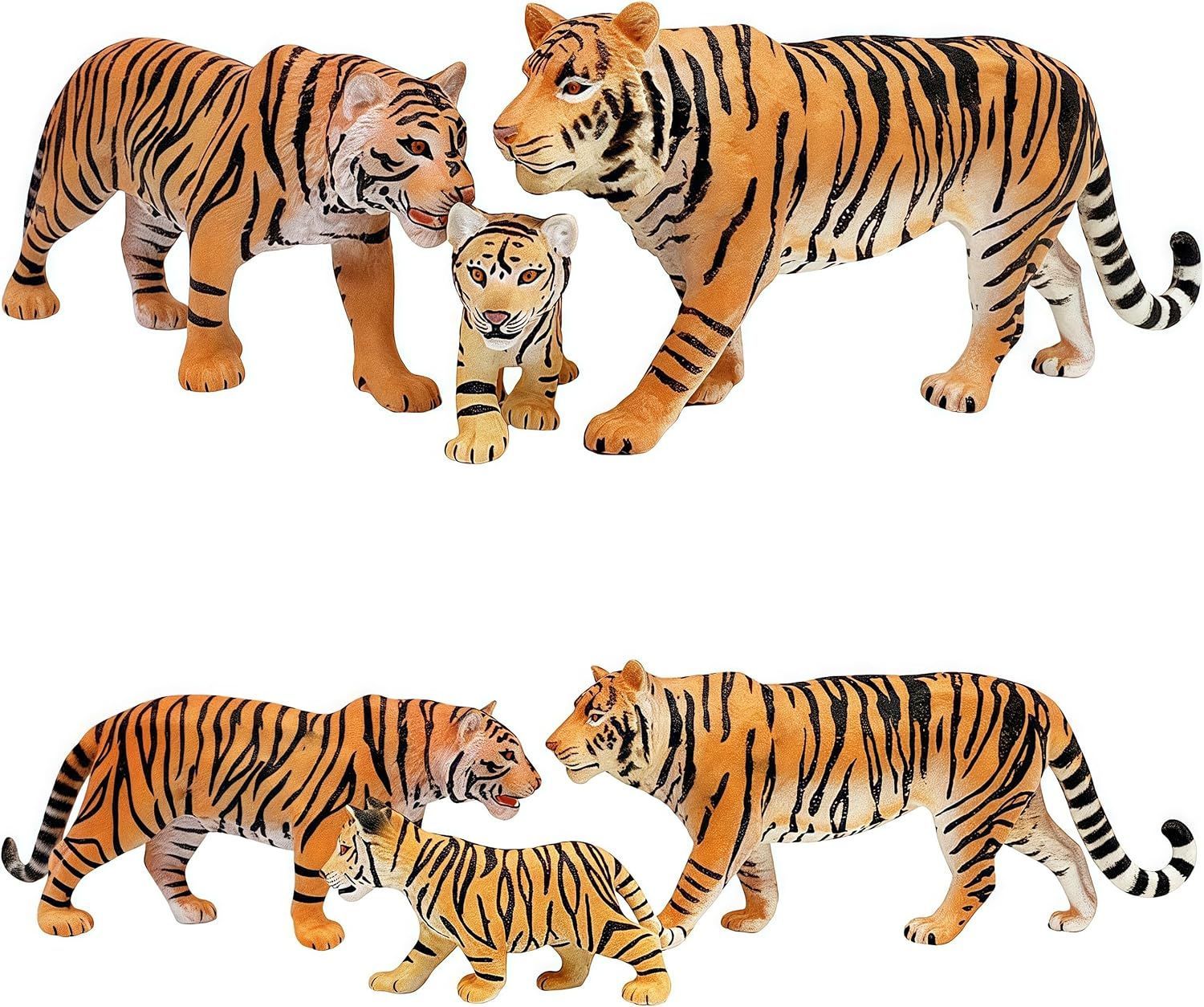 Gemini& Genius Realistic Animal Figurines with Cub, Safari Animals Family Playset Figures, Educational Wildlife World Models, Cake Toppers Christmas Birthday Gift for Kids (Giraffes Family Set) (Category: Toy Figures) located in Singapore. Submitted by sg.auntiedeal (Listing ID 1459763549, Image 8). Description: 【Realistic Emulational Details】This safari animal figures set was made by hand painted with high realistically detailed appearance, cute