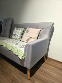 HipVan Hana 3-Seater Sofa in Light Grey (Scandinavian / Nordic)