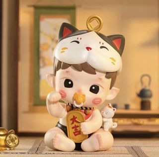 [Ready Stock With Artist’s Signature] BNIB Authentic POP MART HACIPUPU Fortune Lucky Cat Maneki Neko Limited Edition [305pcs]