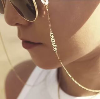Sunglasses Masking Chains Personalized Custom Name Glasses Chain Anti-Skid Lanyard Women Luxury Jewelry Gifts