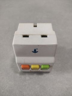 White Universal Travel Adapter with 3 Sockets