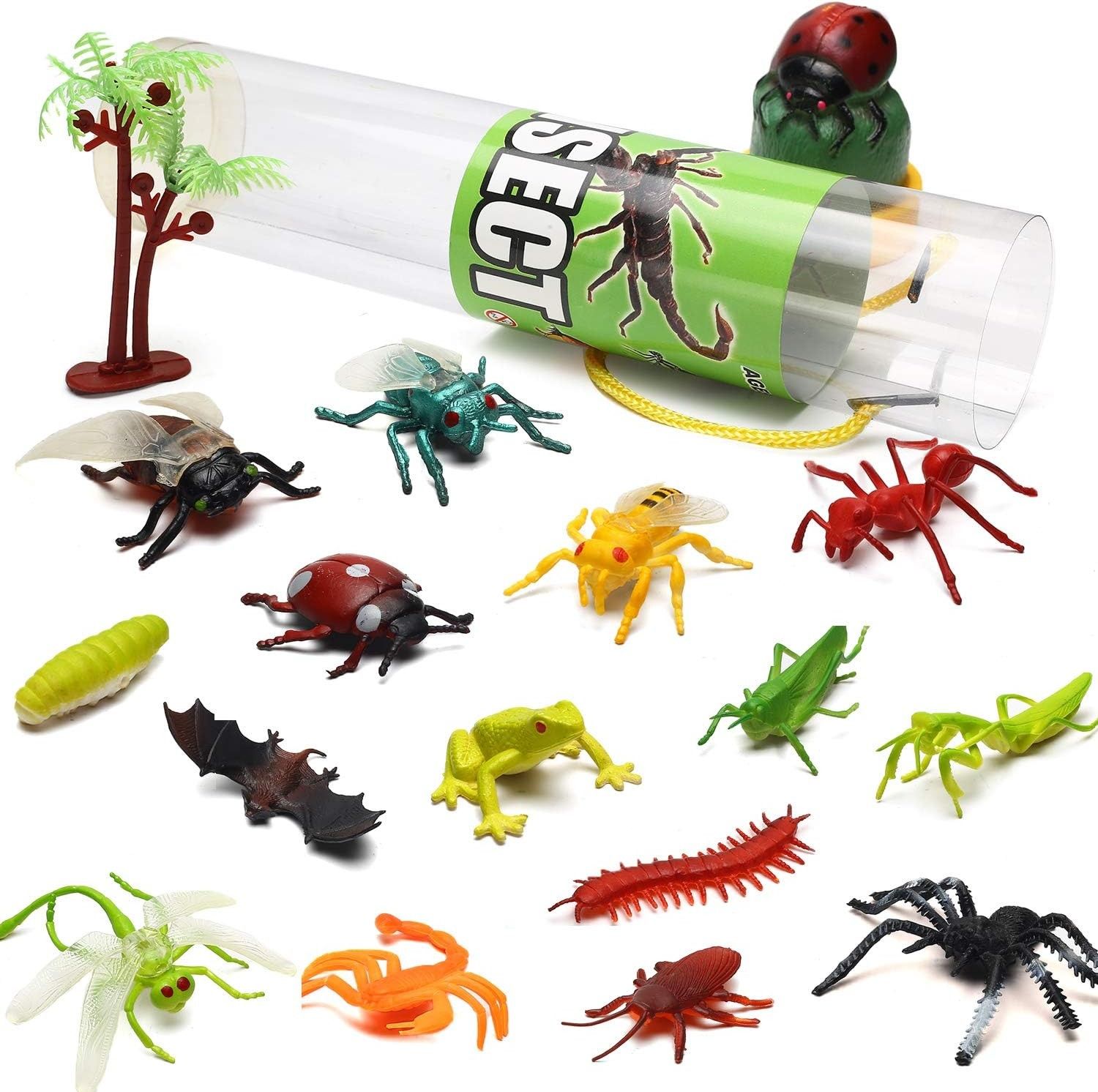Yeonha Toys 82 Piece Animal Toy, Assorted Mini Dinosaur, Insect, Ocean, Farm, Zoo, Dog Figure, Realistic Vinyl Plastic Zoo Play Set, Small Toys for Sensory Bin, Cupcake Topper, Party Favors (Category: Toy Figures) located in Singapore. Submitted by sg.auntiedeal (Listing ID 1459762791, Image 6). Description: 82 pack natural world animal bulk includes：16 Insect Bugs toys, 12 Dinosaur Figurines, 12 Ocean Sea animal, 12 Farm&12 Wild animal, 12 Dog f