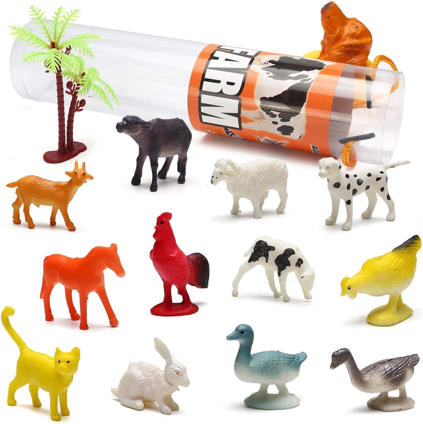 Yeonha Toys 82 Piece Animal Toy, Assorted Mini Dinosaur, Insect, Ocean, Farm, Zoo, Dog Figure, Realistic Vinyl Plastic Zoo Play Set, Small Toys for Sensory Bin, Cupcake Topper, Party Favors (Category: Toy Figures) located in Singapore. Submitted by sg.auntiedeal (Listing ID 1459762791, Image 5). Description: 82 pack natural world animal bulk includes：16 Insect Bugs toys, 12 Dinosaur Figurines, 12 Ocean Sea animal, 12 Farm&12 Wild animal, 12 Dog f