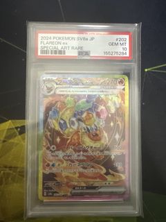 PSA 10 Flareon ex 202/187 SAR Terastal Fest ex card