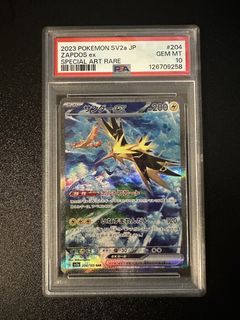 PSA 10 Zapdos ex 204/165 SAR Scarlet & Violet 151 card